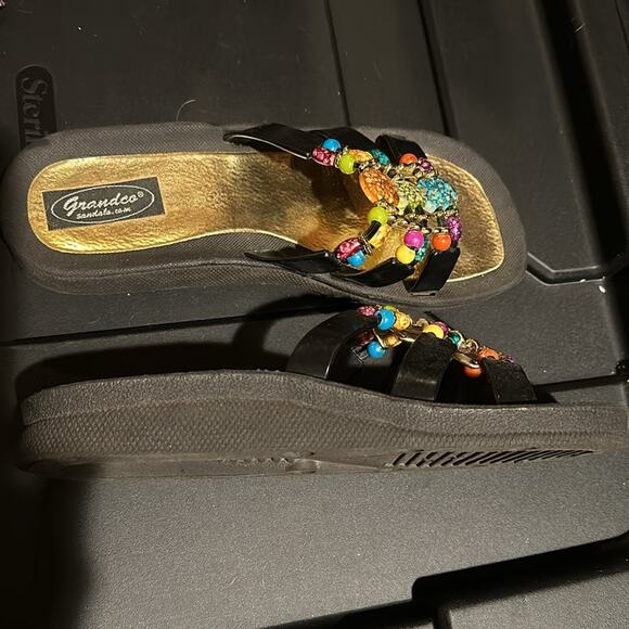 Grandco jeweled sandals sz 8 - Picture 6 of 6